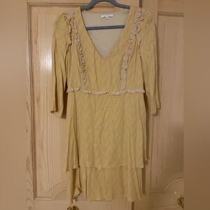 Patrizia Pepe Yellow Dress IT 42 US 4-6